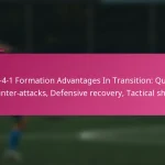 3-2-4-1 Formation Advantages In Transition: Quick counter-attacks, Defensive recovery, Tactical shifts