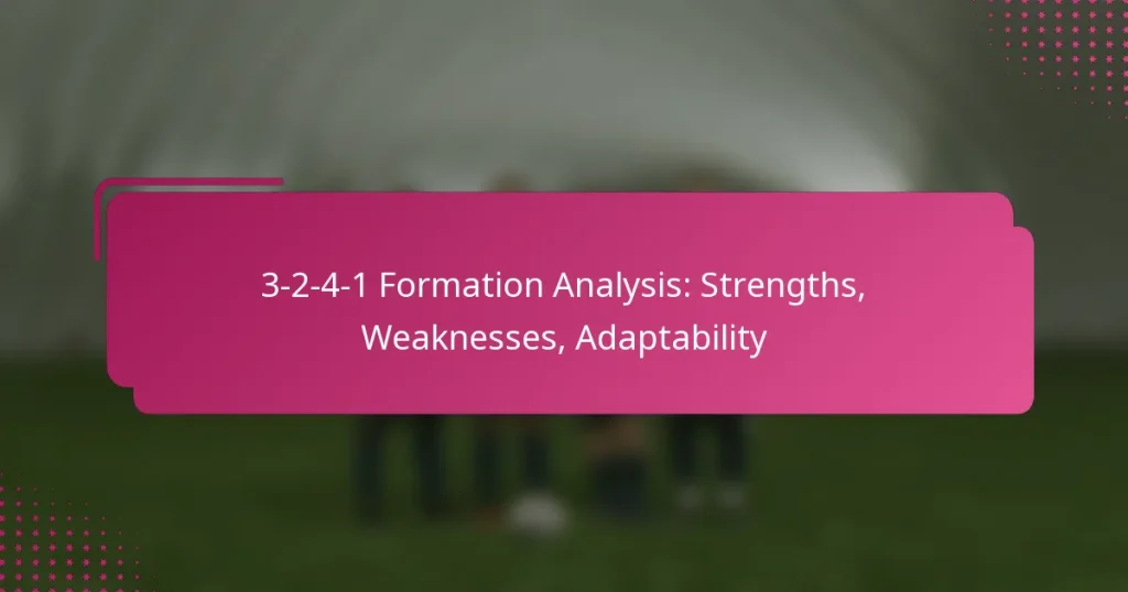 3-2-4-1 Formation Analysis: Strengths, Weaknesses, Adaptability