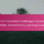 3-2-4-1 Formation Challenges: Common Pitfalls, Tactical Errors, Learning Curves