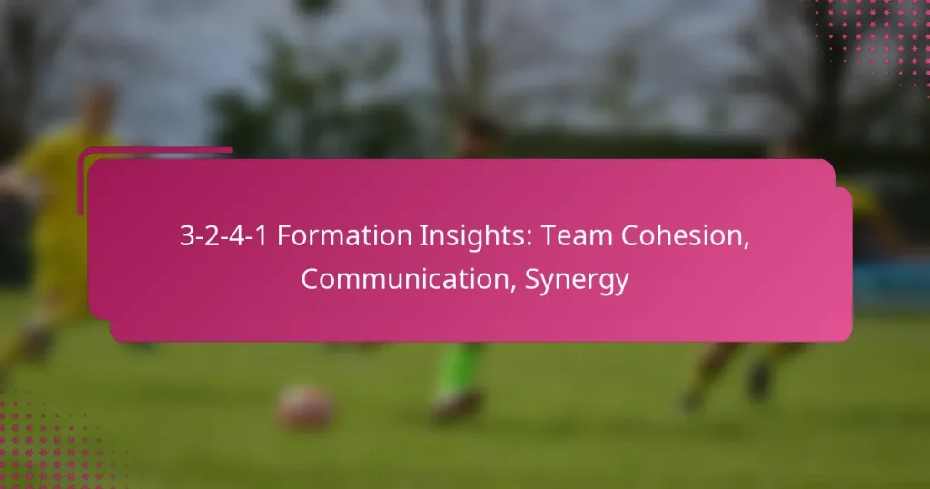 3-2-4-1 Formation Insights: Team Cohesion, Communication, Synergy