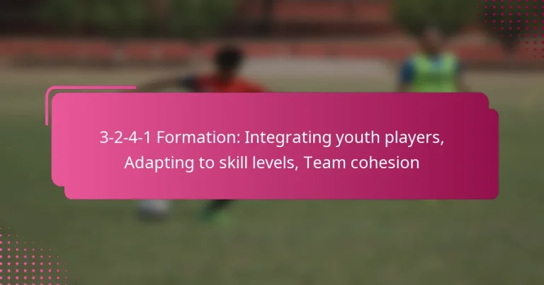 3-2-4-1 Formation: Integrating youth players, Adapting to skill levels, Team cohesion