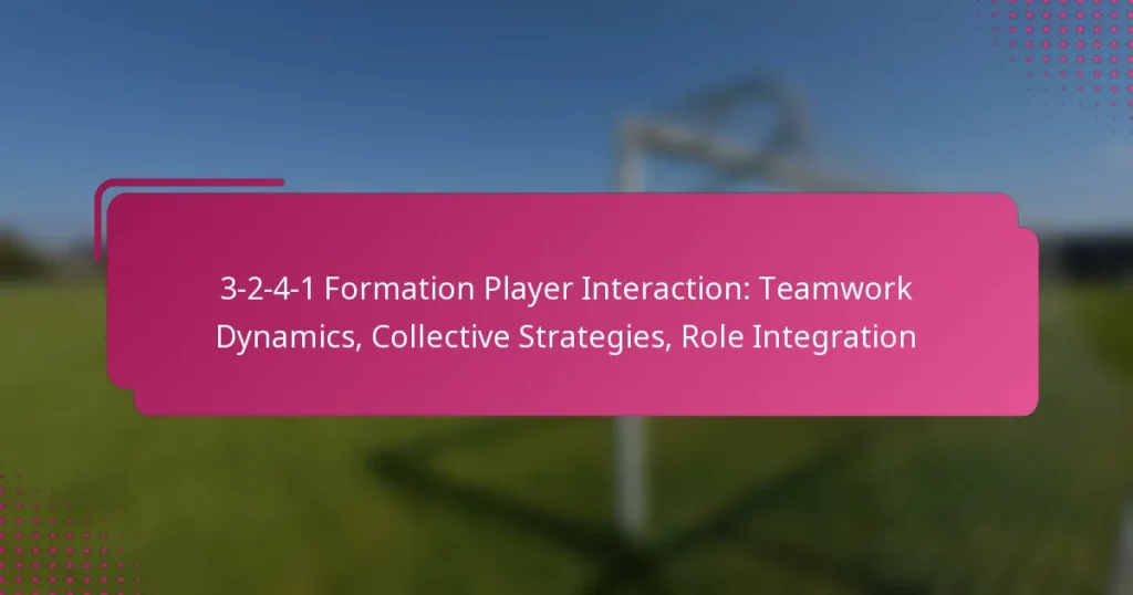 3-2-4-1 Formation Player Interaction: Teamwork Dynamics, Collective Strategies, Role Integration