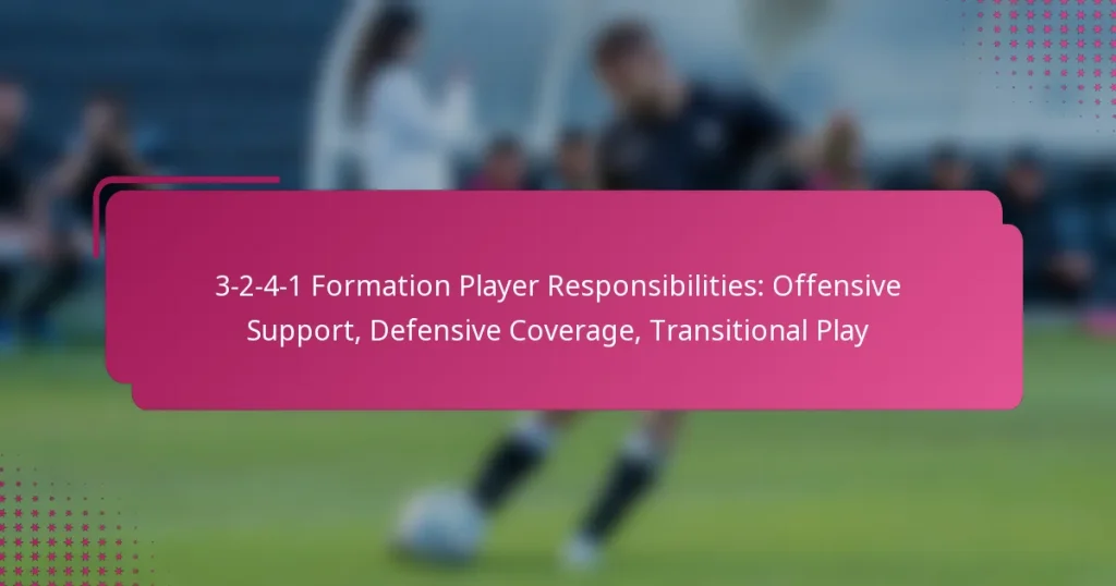 3-2-4-1 Formation Player Responsibilities: Offensive Support, Defensive Coverage, Transitional Play