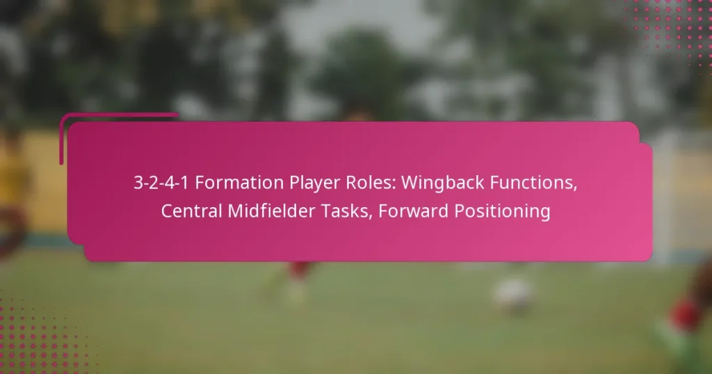 3-2-4-1 Formation Player Roles: Wingback Functions, Central Midfielder Tasks, Forward Positioning