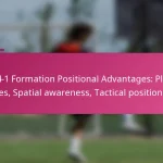 3-2-4-1 Formation Positional Advantages: Player roles, Spatial awareness, Tactical positioning
