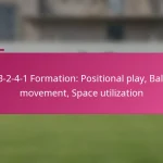 3-2-4-1 Formation: Positional play, Ball movement, Space utilization