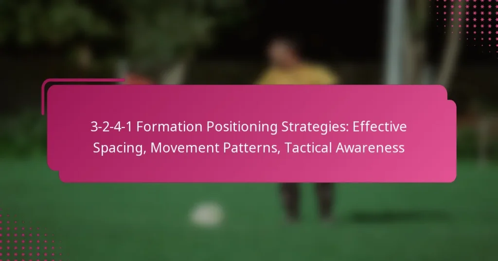 3-2-4-1 Formation Positioning Strategies: Effective Spacing, Movement Patterns, Tactical Awareness