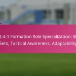 3-2-4-1 Formation Role Specialization: Skill Sets, Tactical Awareness, Adaptability