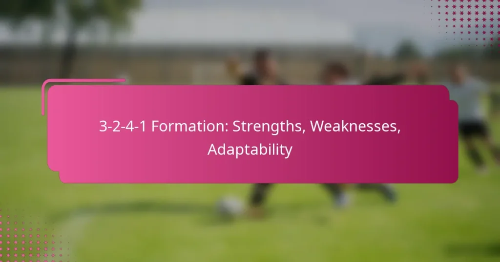 3-2-4-1 Formation: Strengths, Weaknesses, Adaptability
