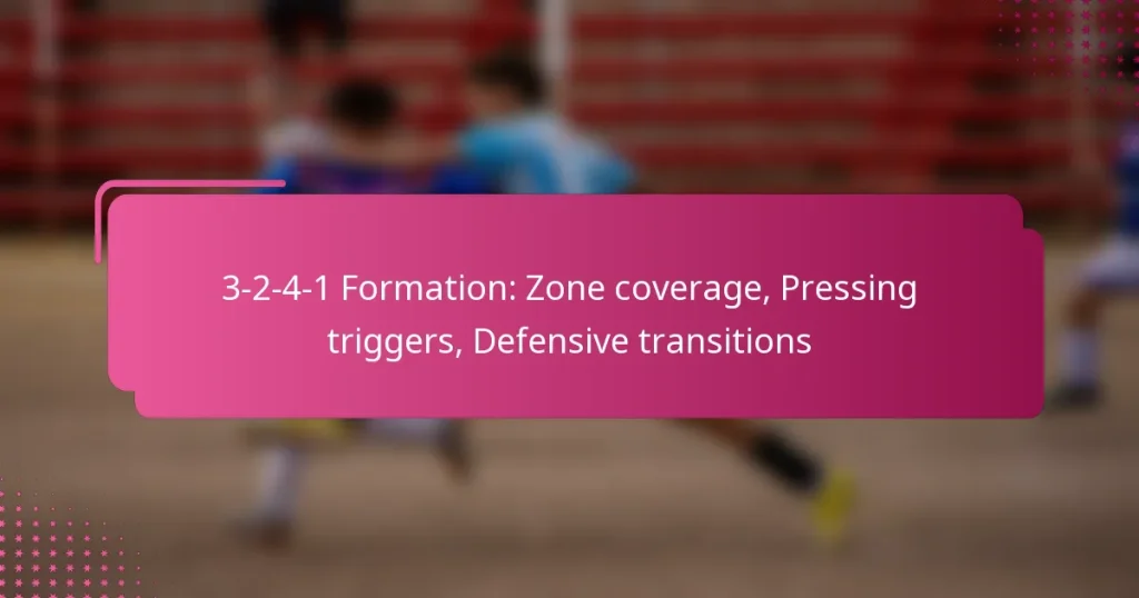 3-2-4-1 Formation: Zone coverage, Pressing triggers, Defensive transitions