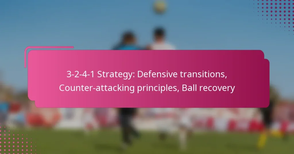 3-2-4-1 Strategy: Defensive transitions, Counter-attacking principles, Ball recovery
