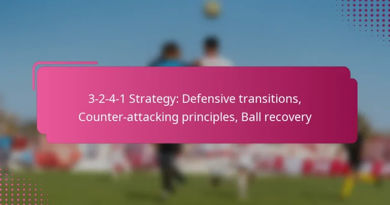 3-2-4-1 Strategy: Defensive transitions, Counter-attacking principles, Ball recovery