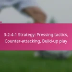 3-2-4-1 Strategy: Pressing tactics, Counter-attacking, Build-up play