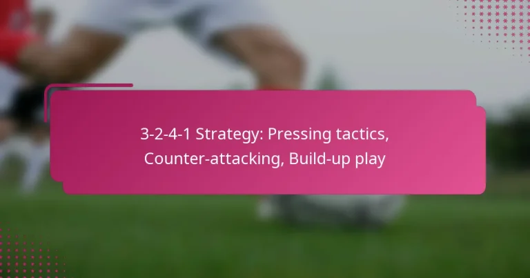 3-2-4-1 Strategy: Pressing tactics, Counter-attacking, Build-up play