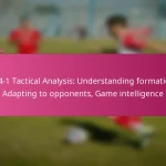 3-2-4-1 Tactical Analysis: Understanding formations, Adapting to opponents, Game intelligence