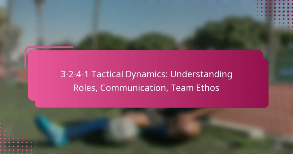 3-2-4-1 Tactical Dynamics: Understanding Roles, Communication, Team Ethos