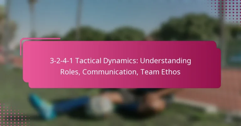 3-2-4-1 Tactical Dynamics: Understanding Roles, Communication, Team Ethos