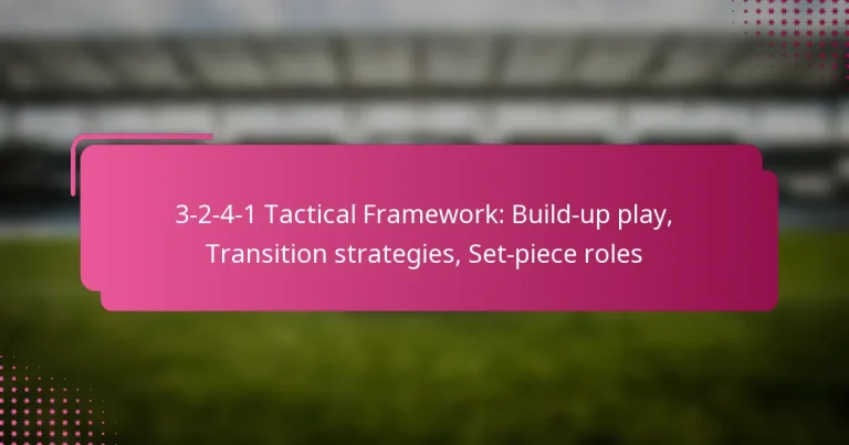 3-2-4-1 Tactical Framework: Build-up play, Transition strategies, Set-piece roles