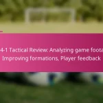 3-2-4-1 Tactical Review: Analyzing game footage, Improving formations, Player feedback