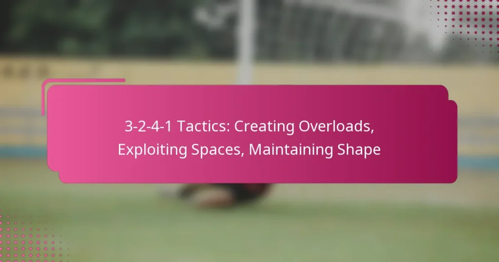 3-2-4-1 Tactics: Creating Overloads, Exploiting Spaces, Maintaining Shape