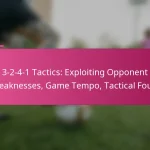 3-2-4-1 Tactics: Exploiting Opponent Weaknesses, Game Tempo, Tactical Fouls