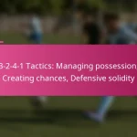 3-2-4-1 Tactics: Managing possession, Creating chances, Defensive solidity