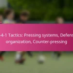 3-2-4-1 Tactics: Pressing systems, Defensive organization, Counter-pressing