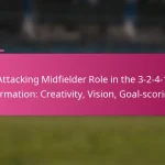 Attacking Midfielder Role in the 3-2-4-1 Formation: Creativity, Vision, Goal-scoring