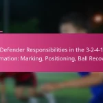 Defender Responsibilities in the 3-2-4-1 Formation: Marking, Positioning, Ball Recovery