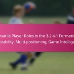 Versatile Player Roles in the 3-2-4-1 Formation: Adaptability, Multi-positioning, Game Intelligence