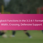 Wingback Functions in the 3-2-4-1 Formation: Width, Crossing, Defensive Support