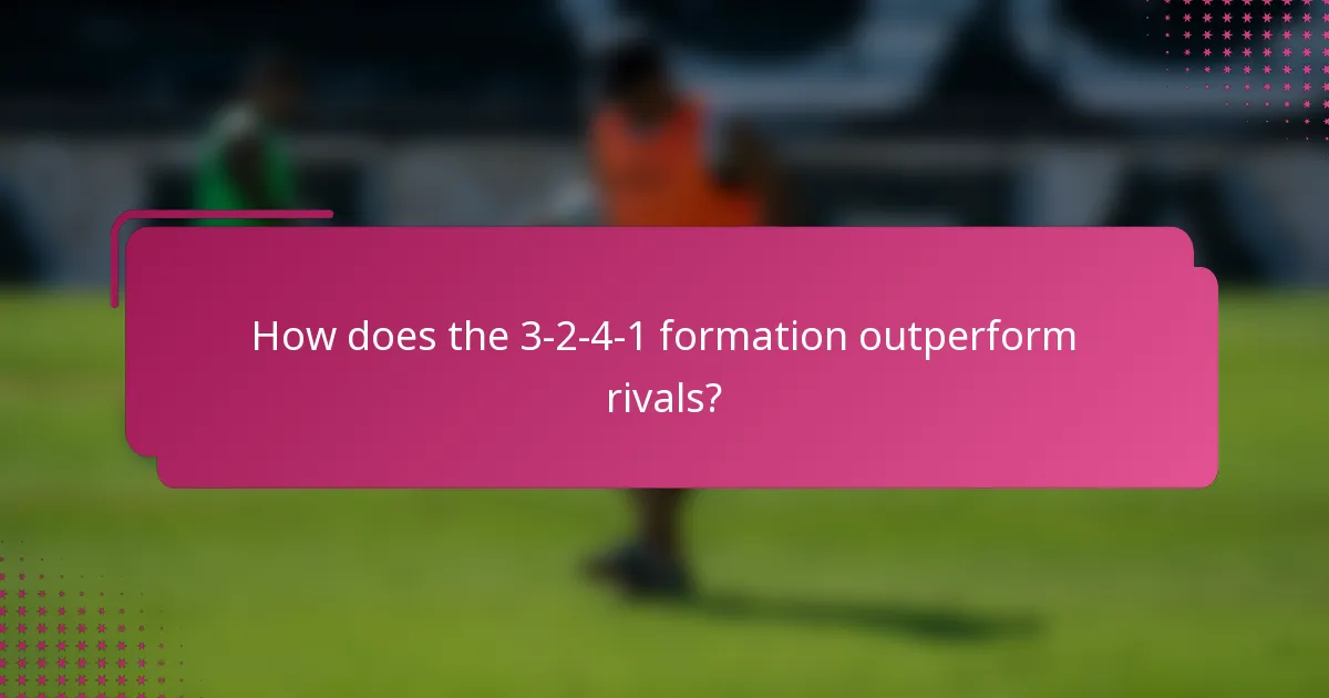 How does the 3-2-4-1 formation outperform rivals?